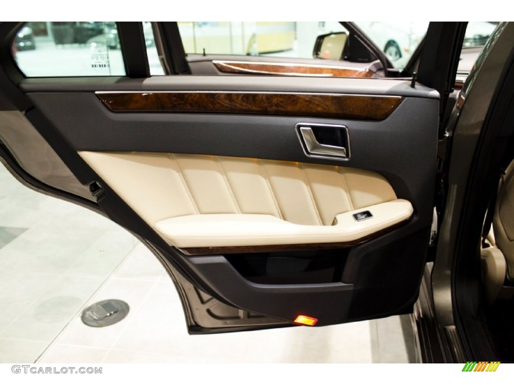 2013 E 350 4Matic Sedan - Indium Grey Metallic / Almond/Black photo #34