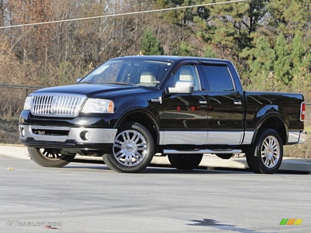 Black Clearcoat 2007 Lincoln Mark LT SuperCrew 4x4 Exterior Photo #99412397