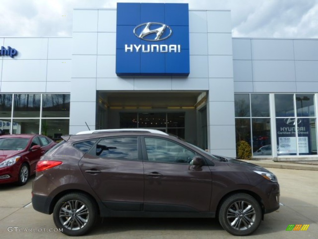 2014 Tucson SE AWD - Kona Bronze / Beige photo #1