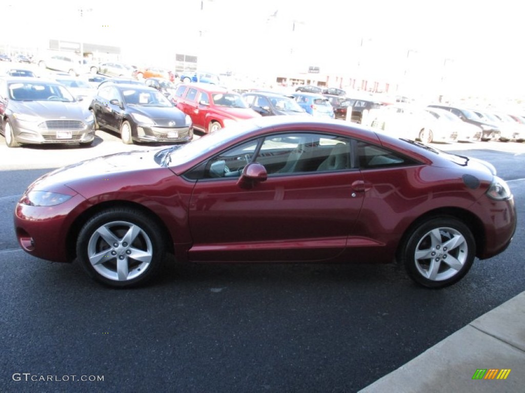 2007 Eclipse GT Coupe - Ultra Red Pearl / Dark Charcoal photo #4