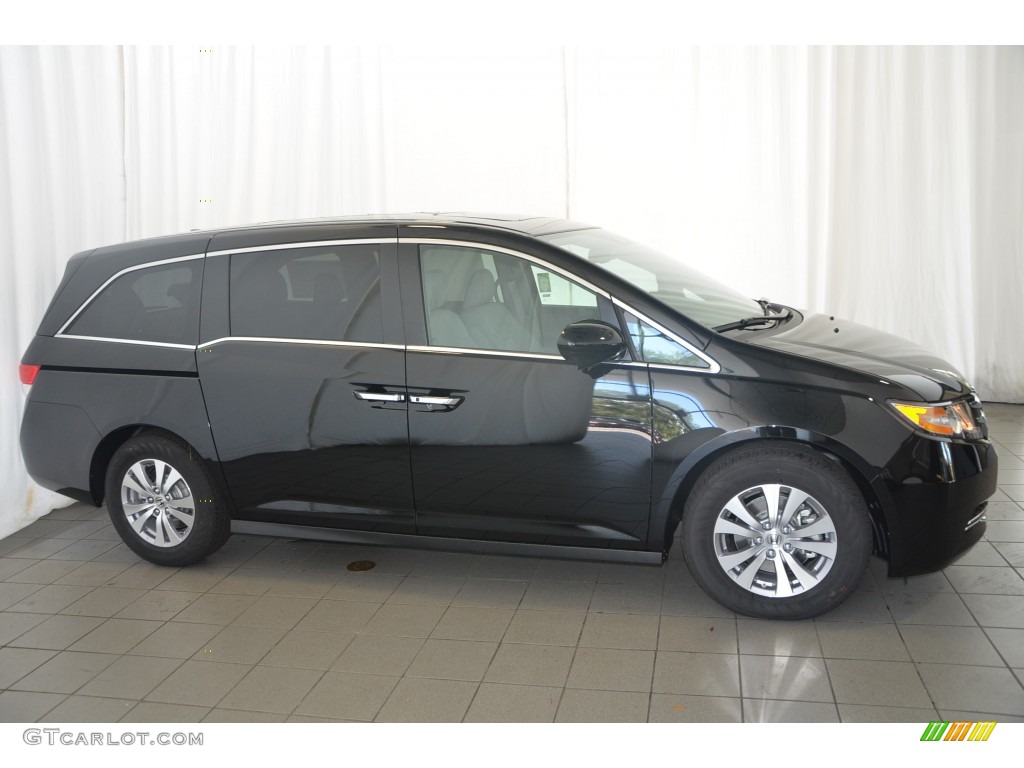 Crystal Black Pearl 2015 Honda Odyssey EX-L Exterior Photo #99416549