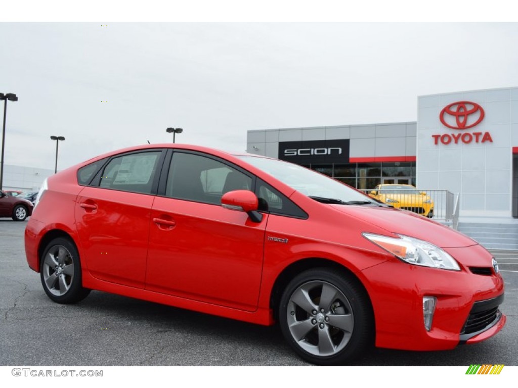 Absolutely Red 2015 Toyota Prius Persona Series Hybrid Exterior Photo #99418972