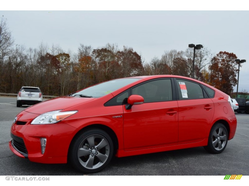 Absolutely Red 2015 Toyota Prius Persona Series Hybrid Exterior Photo #99419023