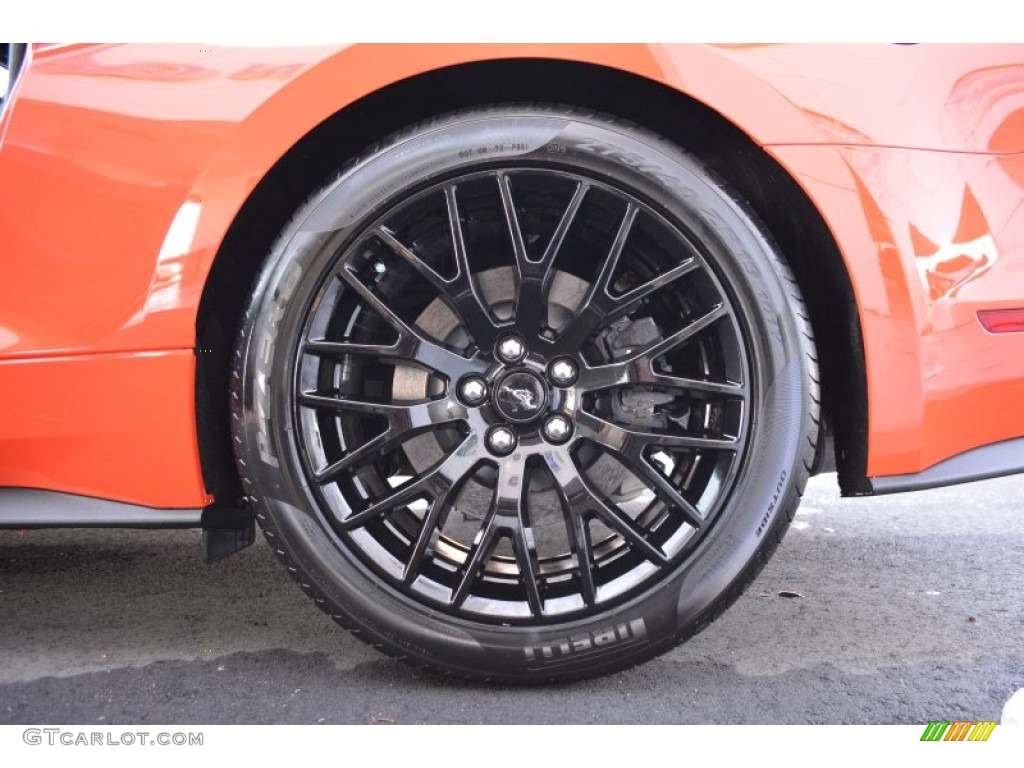 2015 Mustang GT Premium Coupe - Competition Orange / Ebony photo #11