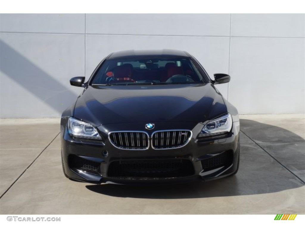 2015 M6 Gran Coupe - Black Sapphire Metallic / Sakhir Orange/Black photo #3