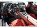 2015 BMW M6 Sakhir Orange/Black Interior Prime Interior Photo