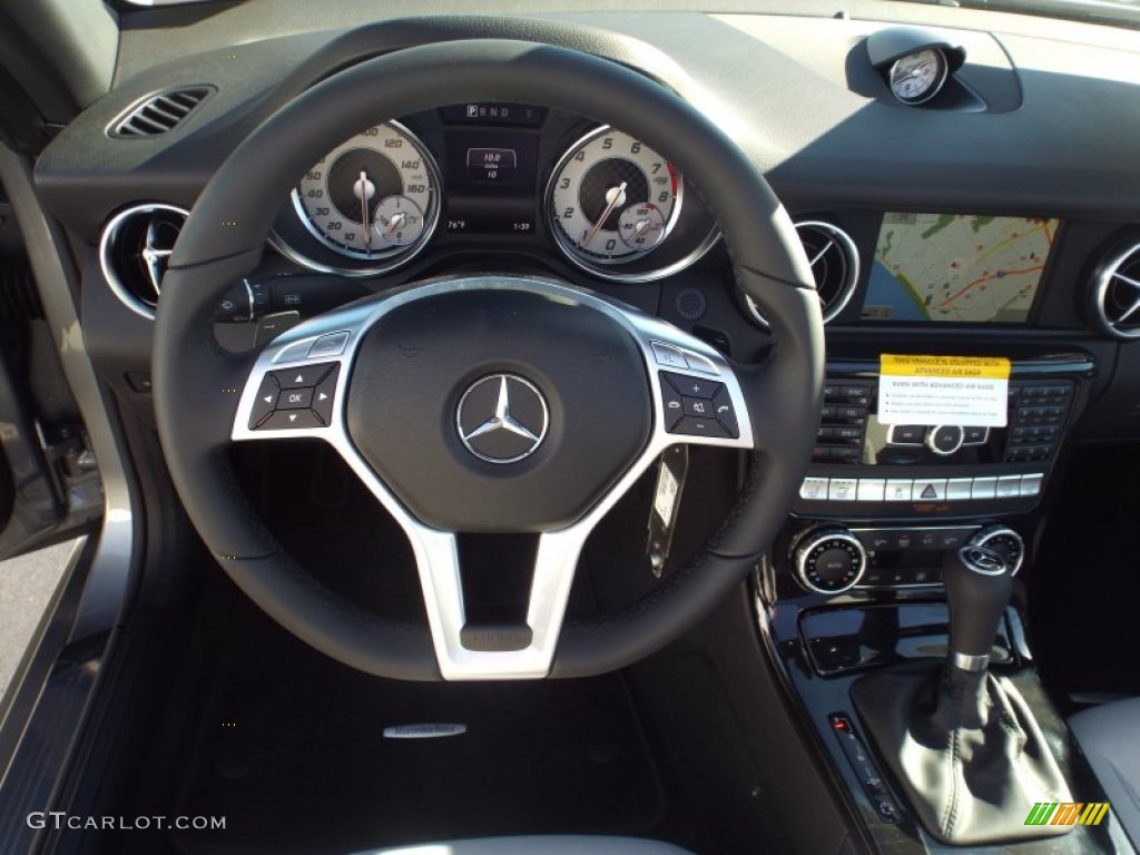 2015 SLK 250 Roadster - Palladium Silver Metallic / Ash/Black photo #6