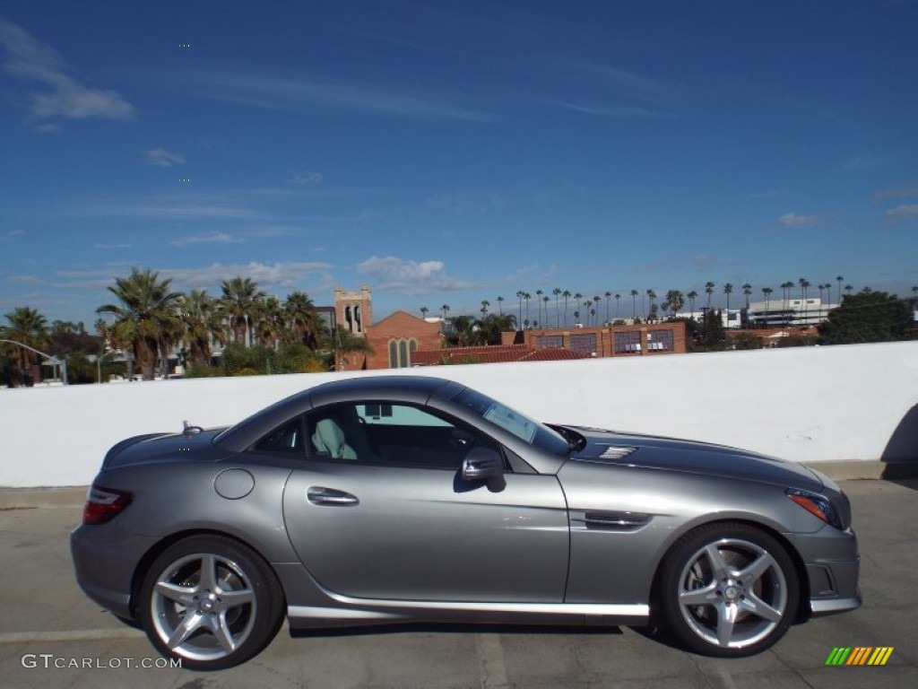 2015 SLK 250 Roadster - Palladium Silver Metallic / Ash/Black photo #7