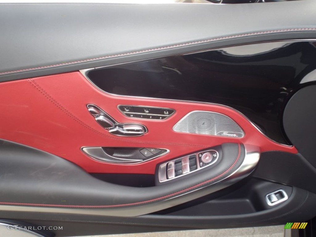 2015 S 550 4Matic Coupe - Magnetite Black Metallic / designo Bengal Red/Black photo #6