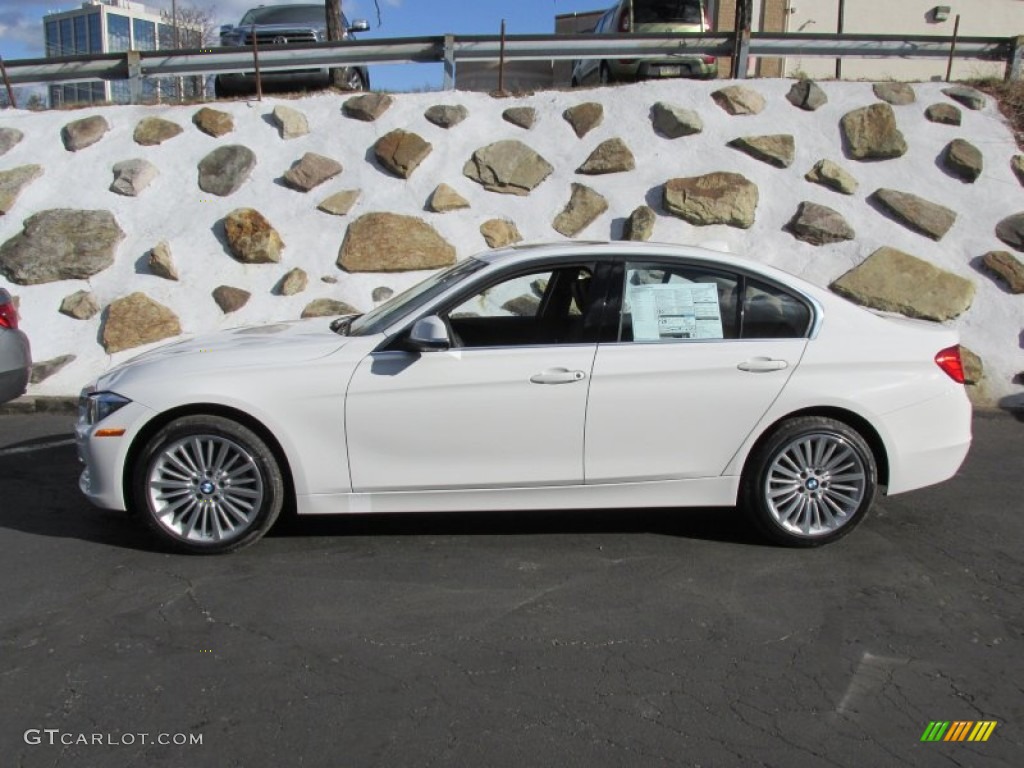 2015 3 Series 328i xDrive Sedan - Alpine White / Saddle Brown photo #2