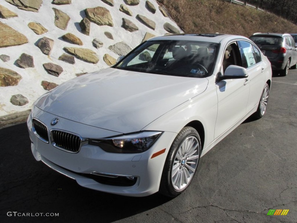2015 3 Series 328i xDrive Sedan - Alpine White / Saddle Brown photo #9