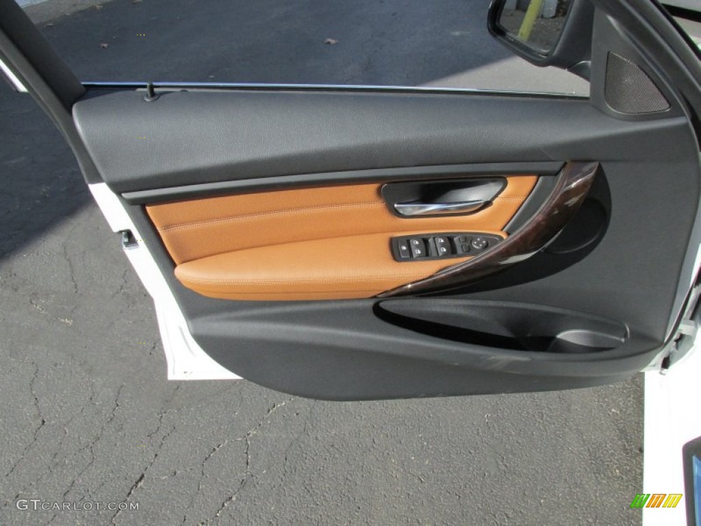 2015 3 Series 328i xDrive Sedan - Alpine White / Saddle Brown photo #11