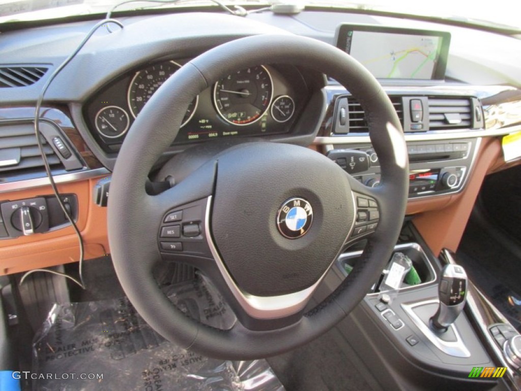 2015 3 Series 328i xDrive Sedan - Alpine White / Saddle Brown photo #15
