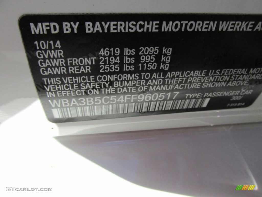 2015 3 Series 328i xDrive Sedan - Alpine White / Saddle Brown photo #19