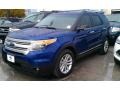 2015 Deep Impact Blue Ford Explorer XLT  photo #3