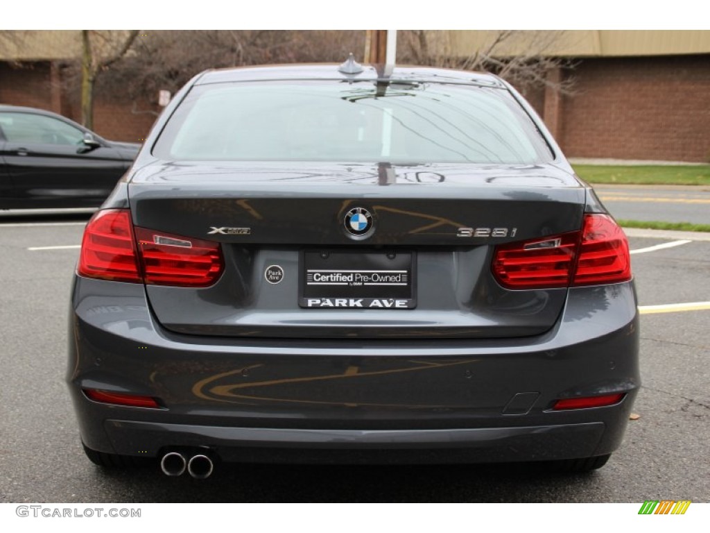 2014 3 Series 328i xDrive Sedan - Mineral Grey Metallic / Black photo #4