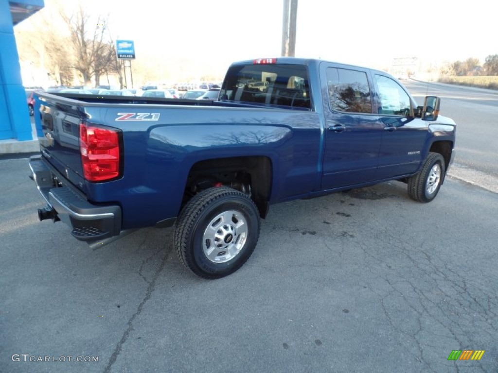 2015 Silverado 2500HD LT Crew Cab 4x4 - Blue Topaz Metallic / Jet Black photo #3