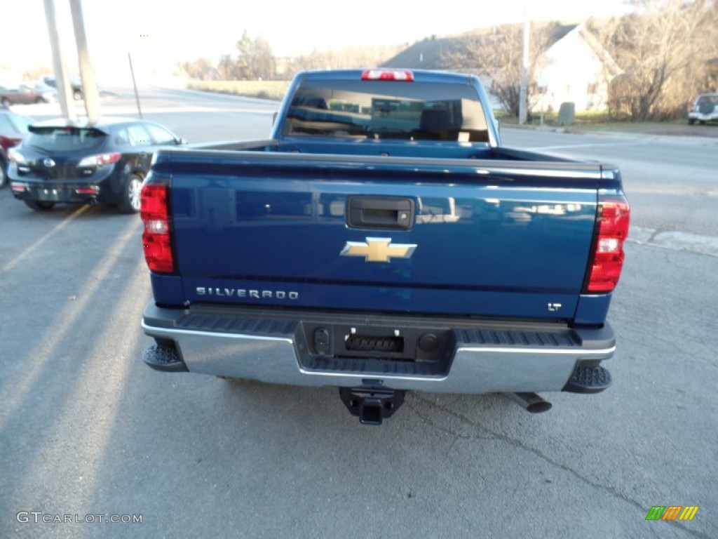 2015 Silverado 2500HD LT Crew Cab 4x4 - Blue Topaz Metallic / Jet Black photo #4