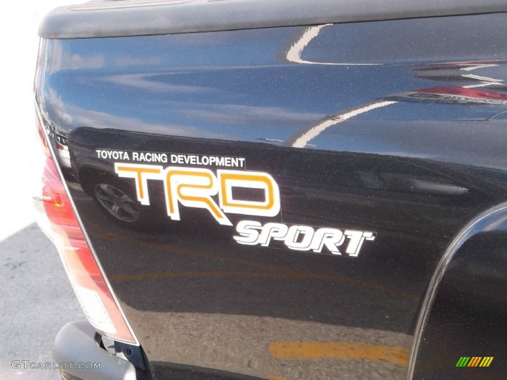 2010 Tacoma V6 SR5 TRD Sport Double Cab 4x4 - Black Sand Pearl / Graphite photo #4