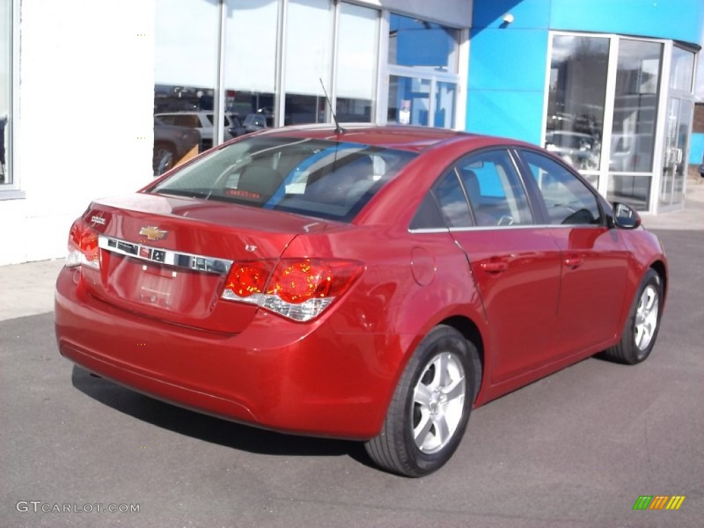 2012 Cruze LT - Crystal Red Metallic / Jet Black/Sport Red photo #7