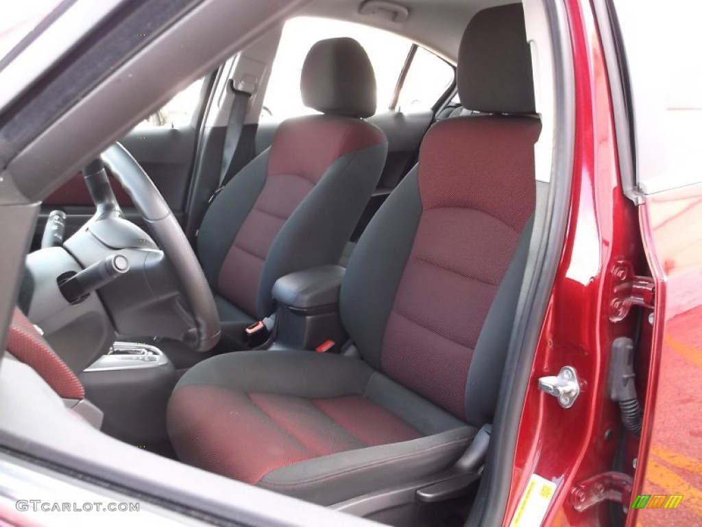 2012 Cruze LT - Crystal Red Metallic / Jet Black/Sport Red photo #11
