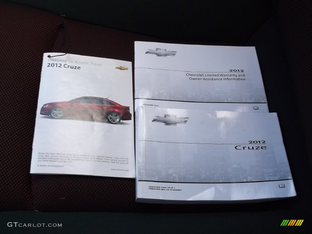 2012 Cruze LT - Crystal Red Metallic / Jet Black/Sport Red photo #18