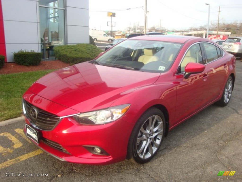 2014 MAZDA6 Grand Touring - Soul Red Mica / Almond photo #1