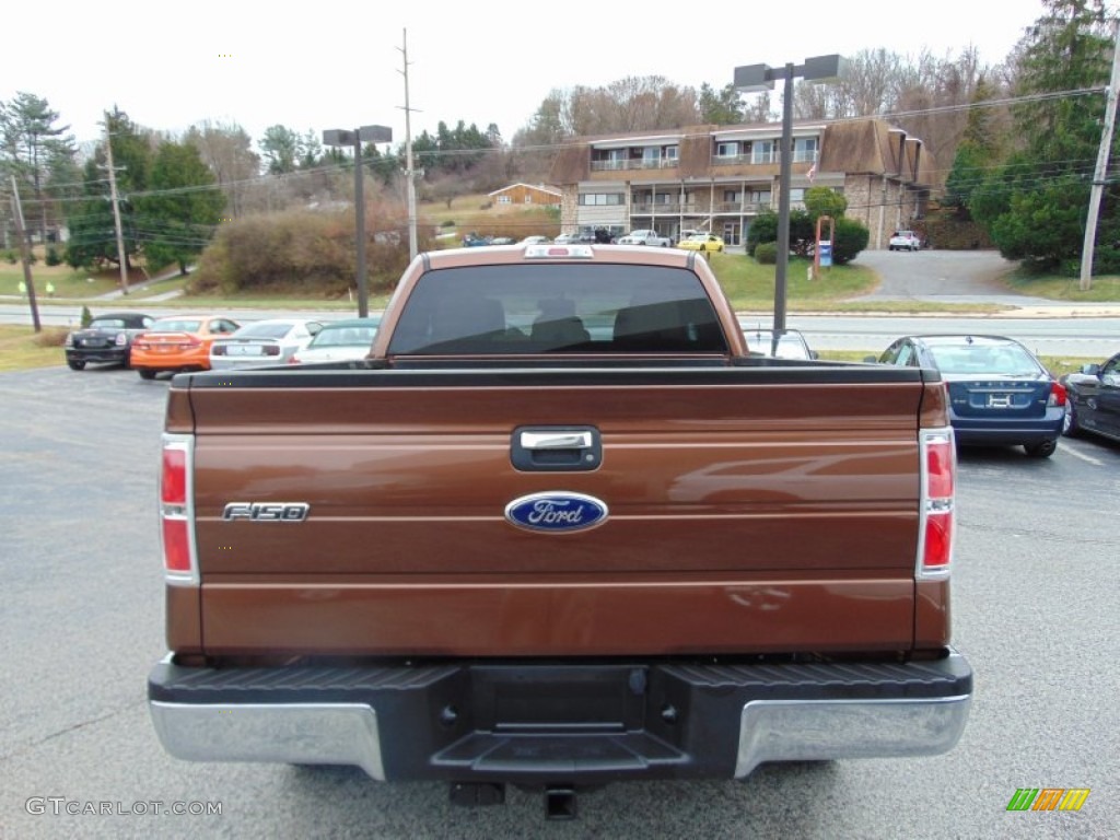 2011 F150 XLT SuperCab 4x4 - Golden Bronze Metallic / Pale Adobe photo #4