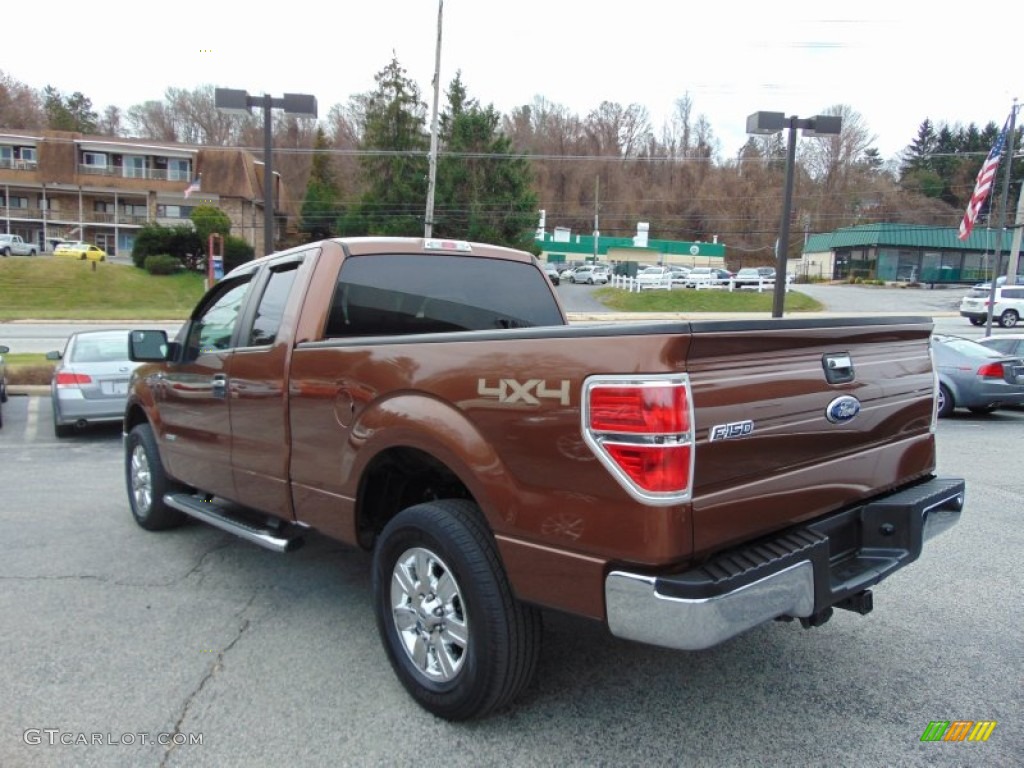 2011 F150 XLT SuperCab 4x4 - Golden Bronze Metallic / Pale Adobe photo #5