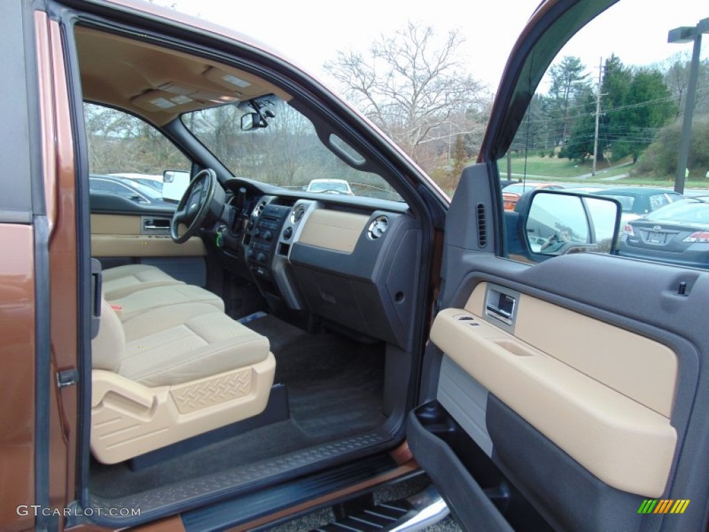 2011 F150 XLT SuperCab 4x4 - Golden Bronze Metallic / Pale Adobe photo #16