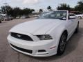 White 2014 Ford Mustang V6 Premium Convertible Exterior