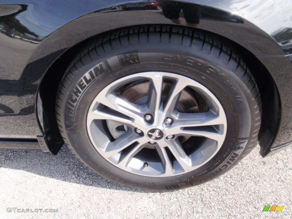 2014 Mustang V6 Premium Convertible - Black / Medium Stone photo #3