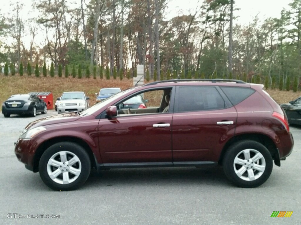 2007 Murano S AWD - Merlot Pearl / Charcoal photo #19