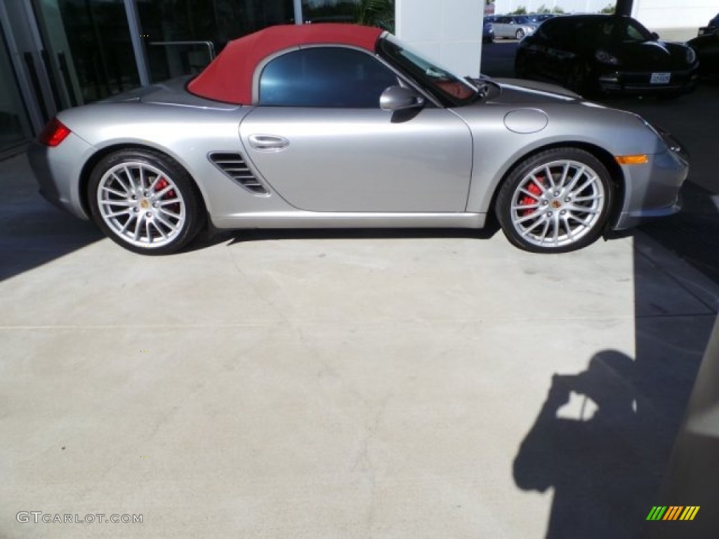 2008 Boxster RS 60 Spyder - GT Silver Metallic / Carrera Red photo #7