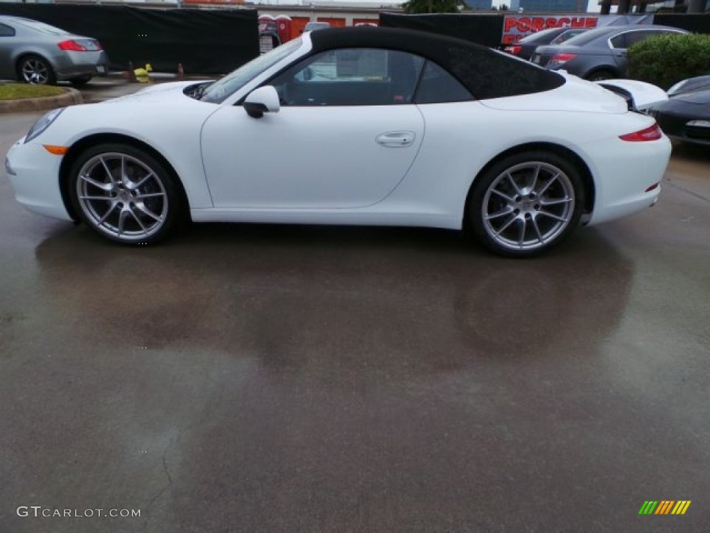 2015 911 Carrera Cabriolet - White / Black photo #4