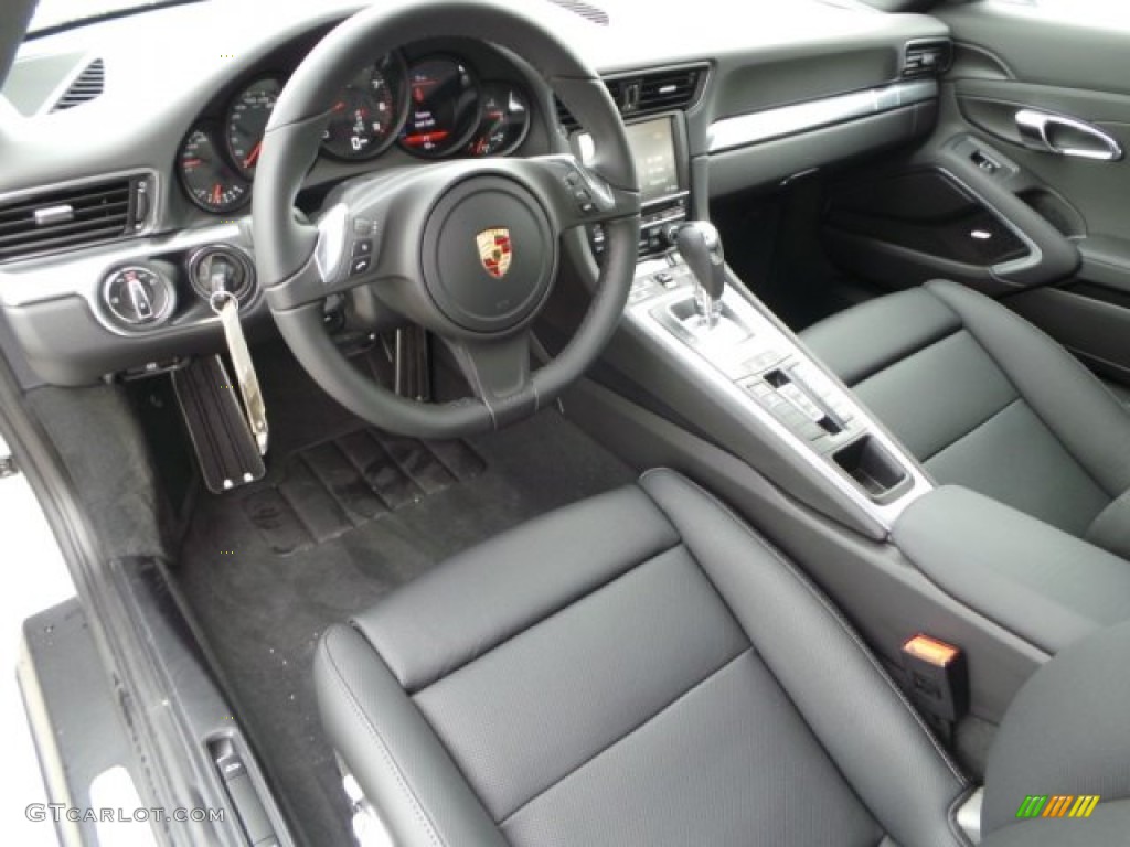 Black Interior 2015 Porsche 911 Carrera Cabriolet Photo #99443749