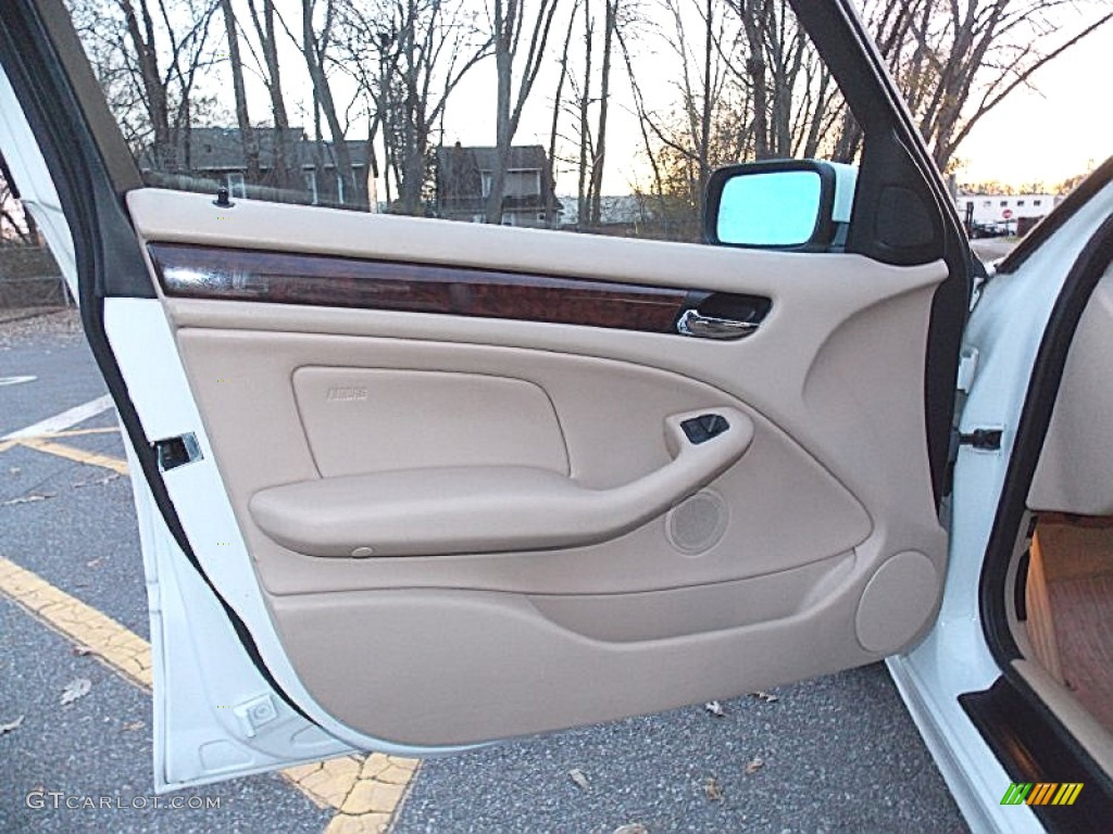 2005 BMW 3 Series 325xi Sedan Natural Brown Door Panel Photo #99443971