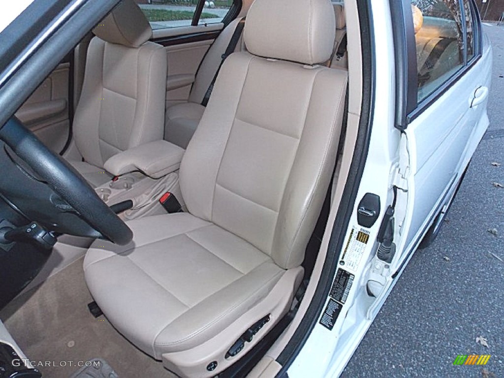 2005 3 Series 325xi Sedan - Alpine White / Natural Brown photo #11