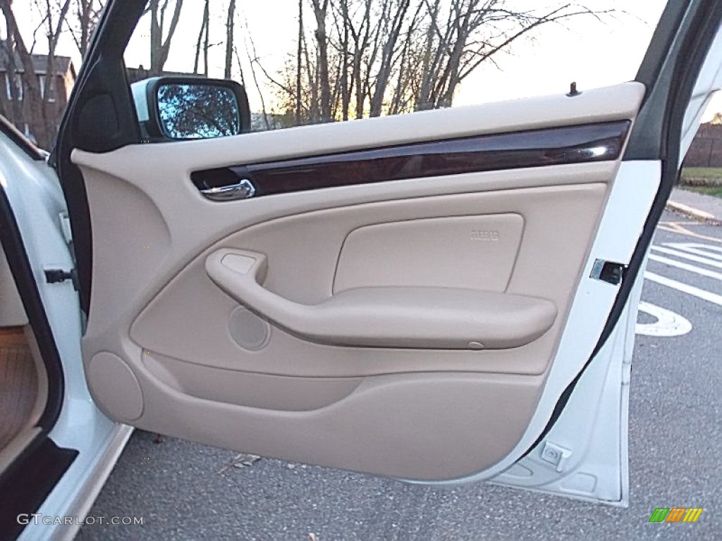 2005 BMW 3 Series 325xi Sedan Natural Brown Door Panel Photo #99444145