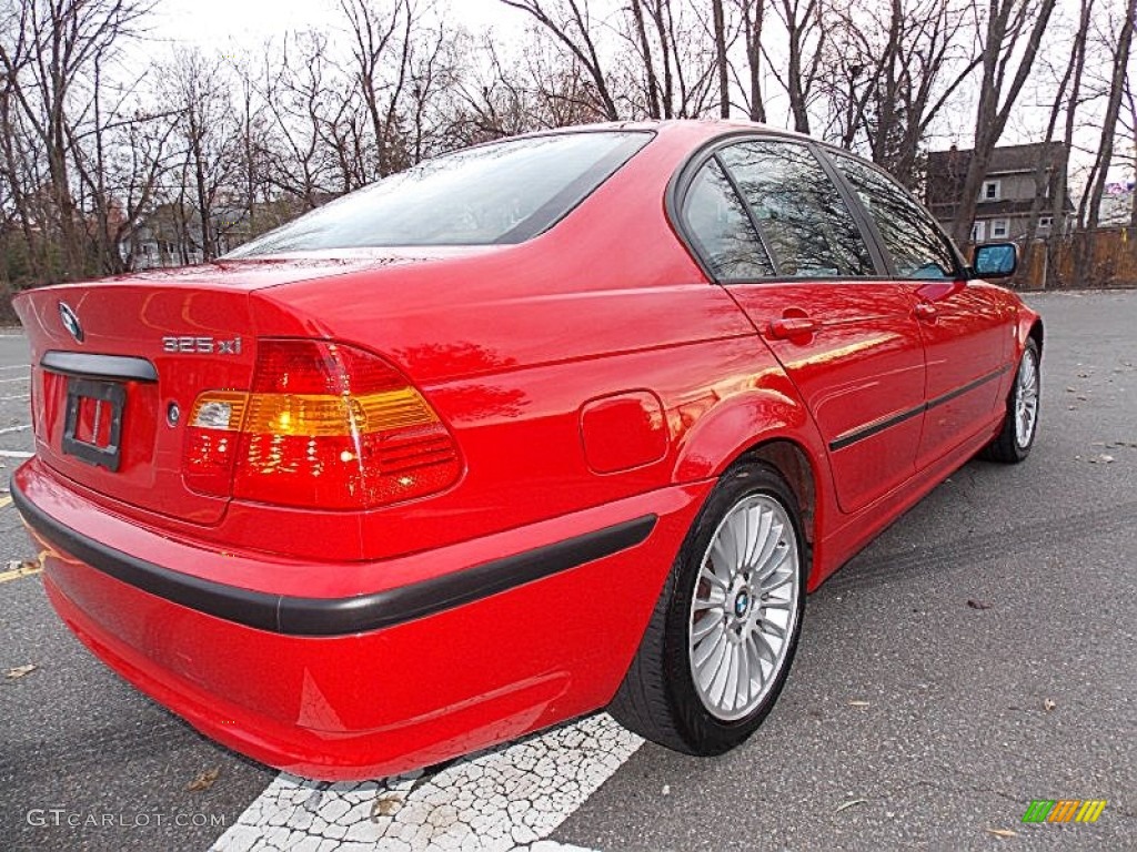 2003 3 Series 325xi Sedan - Electric Red / Sand photo #5