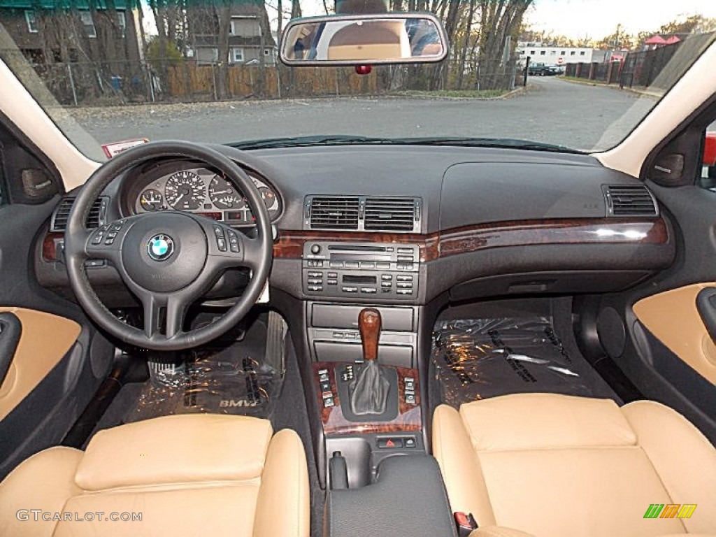 2003 BMW 3 Series 325xi Sedan Sand Dashboard Photo #99444769