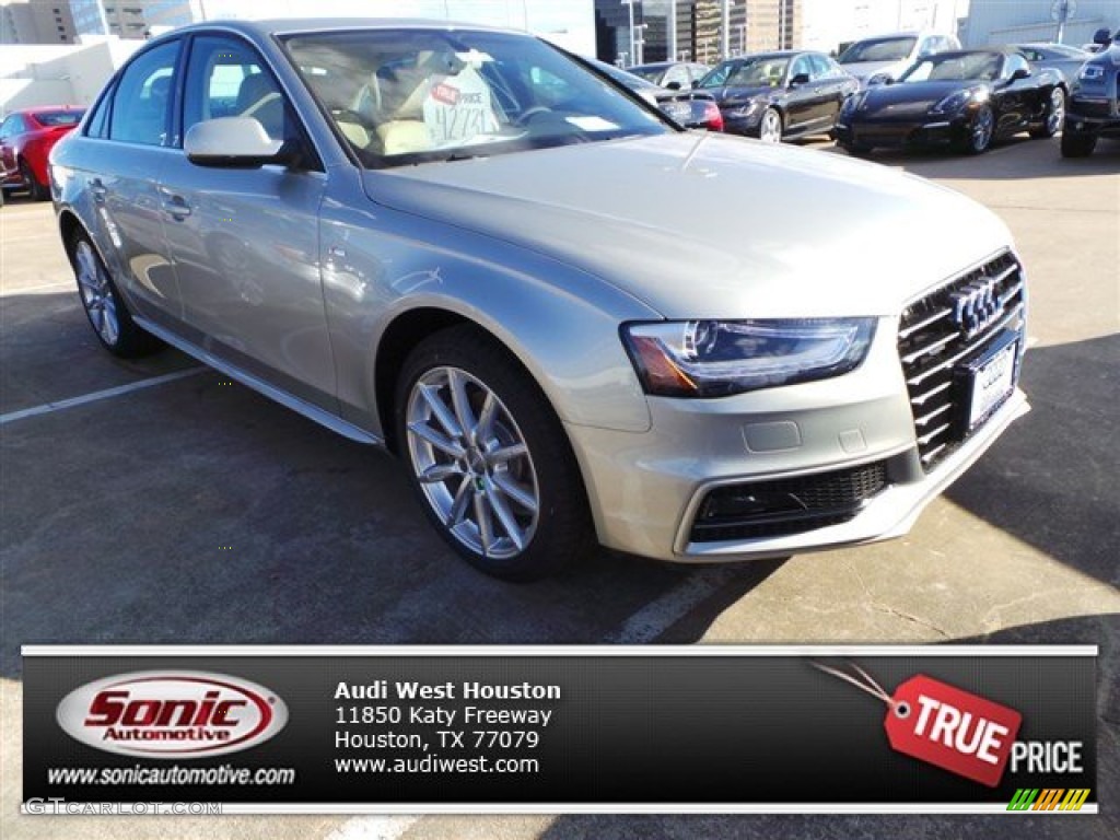 2015 A4 2.0T Premium Plus quattro - Cuvee Silver Metallic / Beige/Black photo #1
