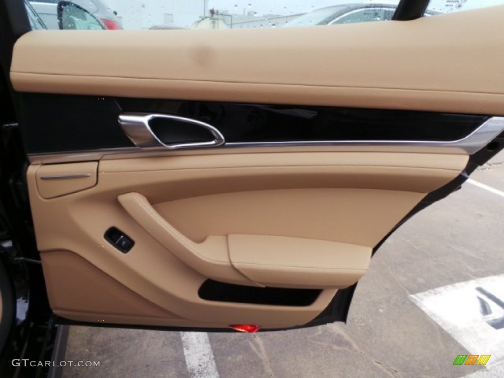 2015 Porsche Panamera S E-Hybrid Luxor Beige Door Panel Photo #99448535