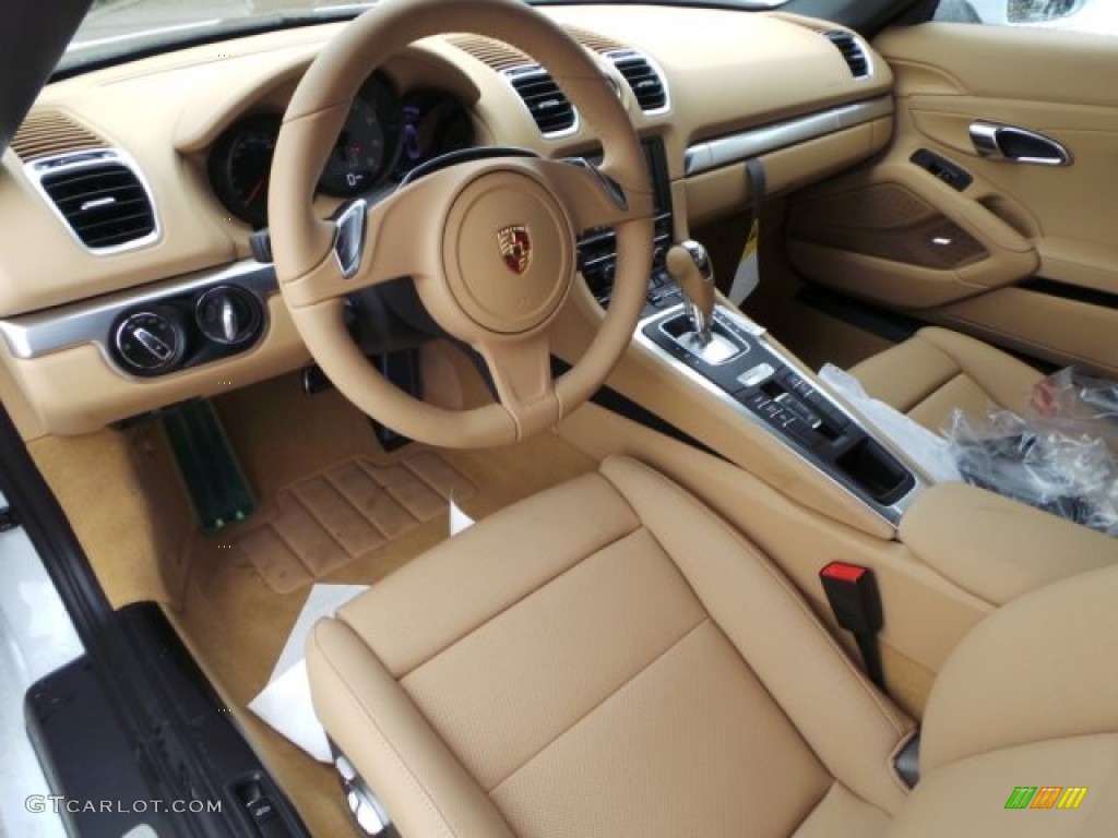 Luxor Beige Interior 2015 Porsche Boxster S Photo #99448897