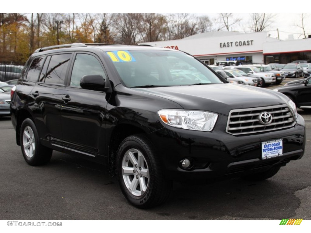 2010 Highlander SE 4WD - Black / Black photo #1
