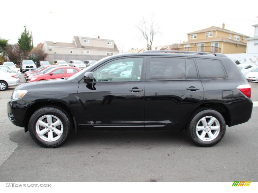 2010 Highlander SE 4WD - Black / Black photo #6