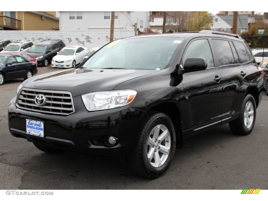 2010 Highlander SE 4WD - Black / Black photo #7