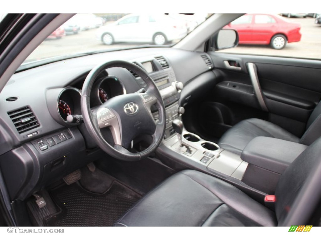 2010 Highlander SE 4WD - Black / Black photo #11