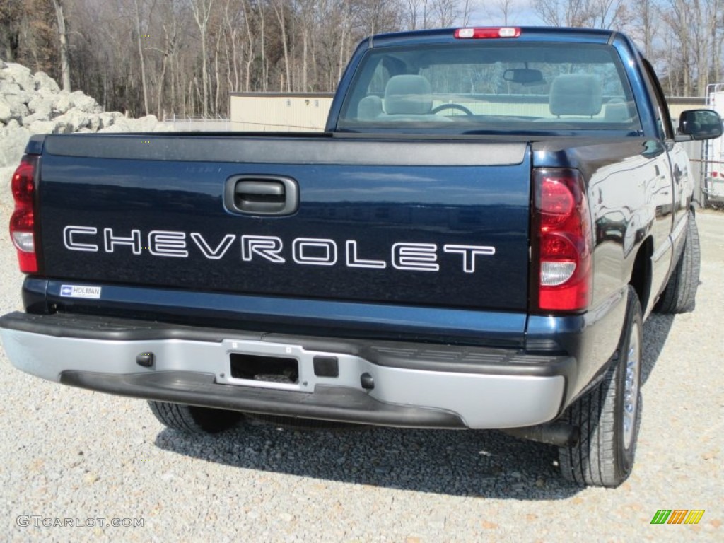 2006 Silverado 1500 LS Regular Cab - Dark Blue Metallic / Dark Charcoal photo #17