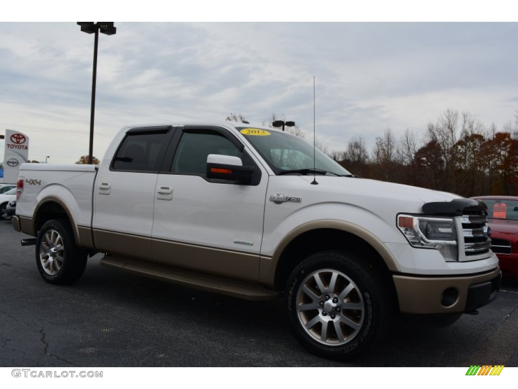 2013 F150 King Ranch SuperCrew 4x4 - Oxford White / King Ranch Chaparral Leather photo #1